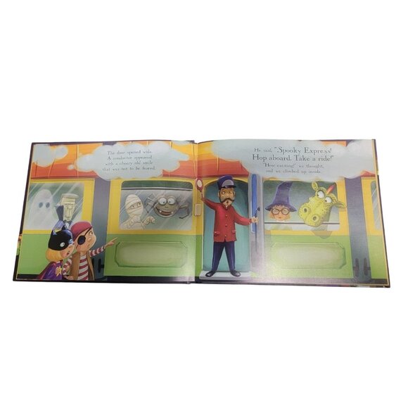 The Spooky Express Wisconsin Childrens Book Hardcover - Picture 2 of 2